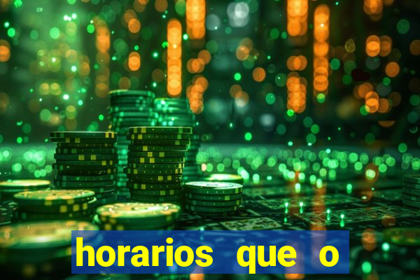 horarios que o fortune tiger paga