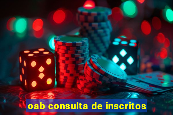 oab consulta de inscritos