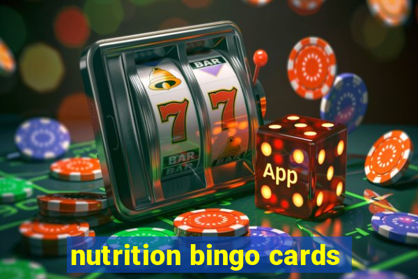 nutrition bingo cards