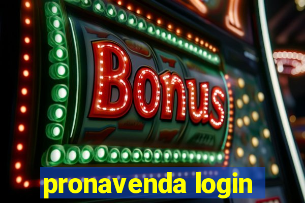 pronavenda login