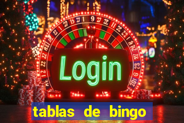 tablas de bingo para imprimir en excel