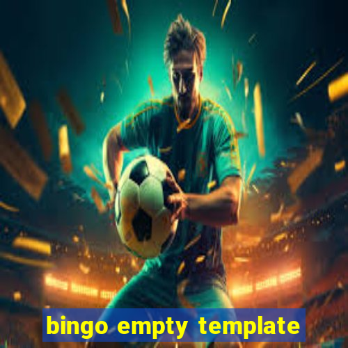 bingo empty template