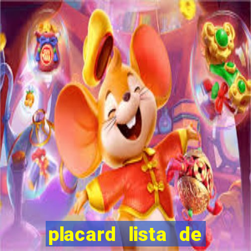 placard lista de eventos pdf