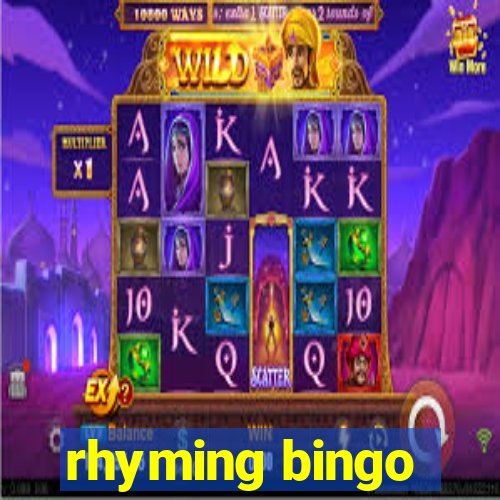 rhyming bingo