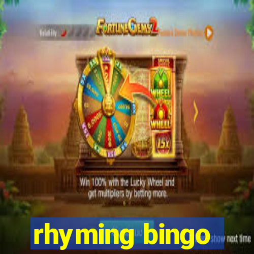 rhyming bingo