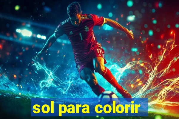 sol para colorir