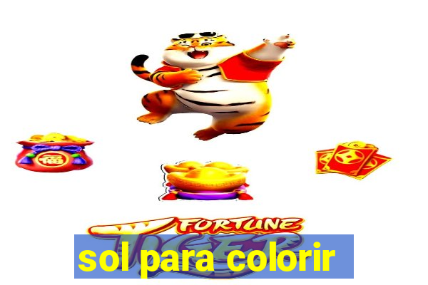 sol para colorir