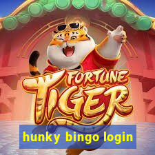 hunky bingo login