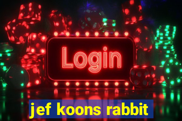 jef koons rabbit