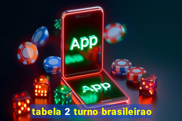 tabela 2 turno brasileirao