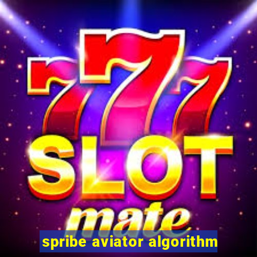 spribe aviator algorithm