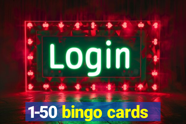 1-50 bingo cards