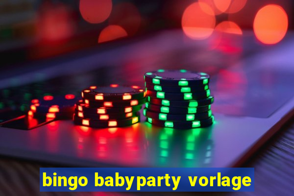 bingo babyparty vorlage