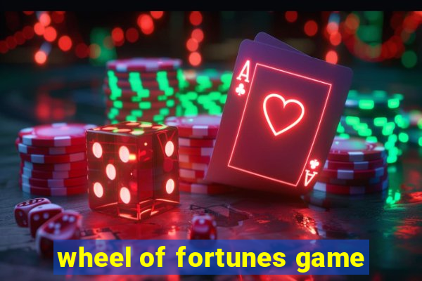 wheel of fortunes game