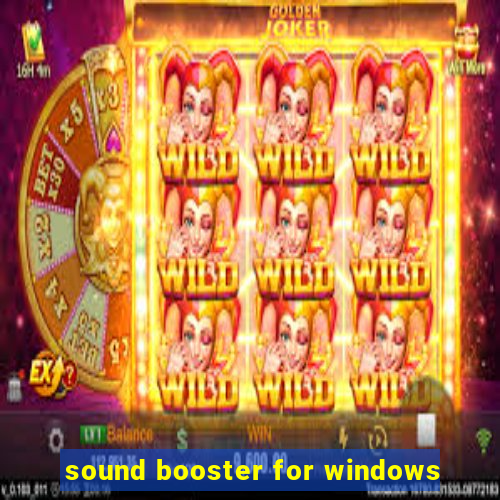 sound booster for windows