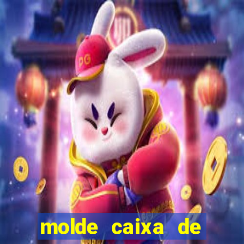 molde caixa de baralho png