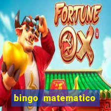 bingo matematico para ensino medio