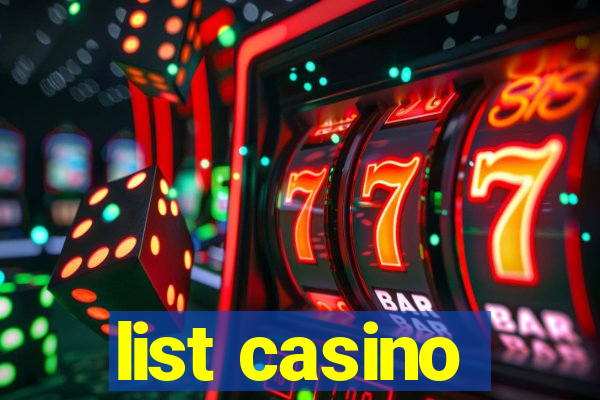 list casino