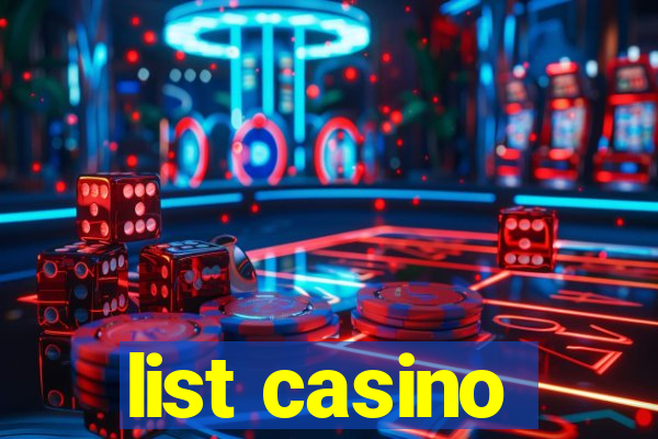 list casino