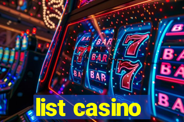 list casino