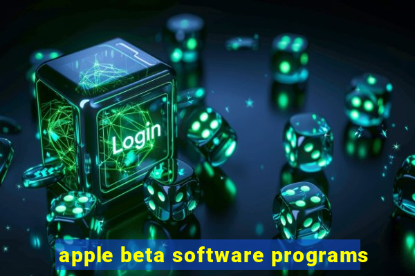 apple beta software programs