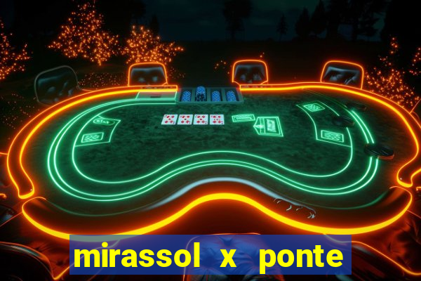 mirassol x ponte preta palpite