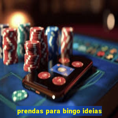 prendas para bingo ideias