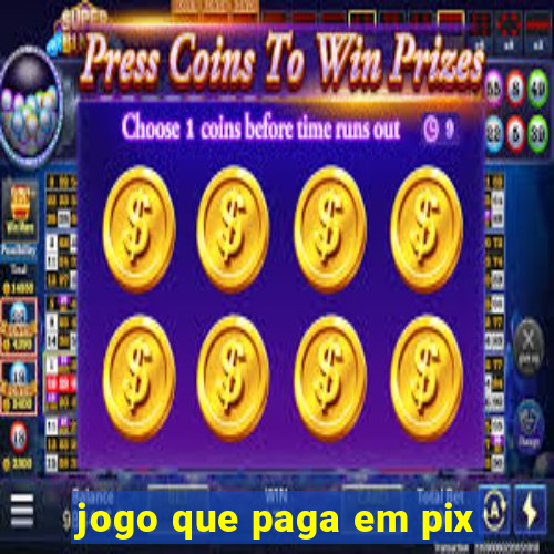 jogo que paga em pix