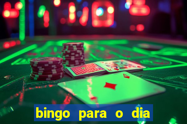 bingo para o dia da mulher