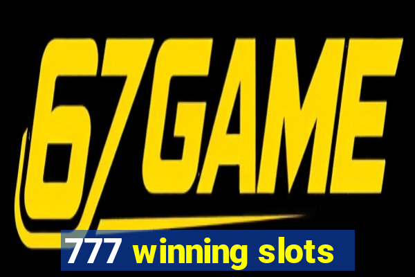 777 winning slots