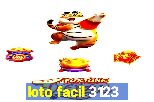 loto facil 3123