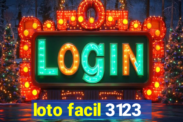 loto facil 3123