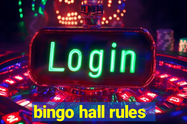 bingo hall rules