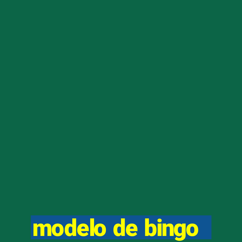 modelo de bingo