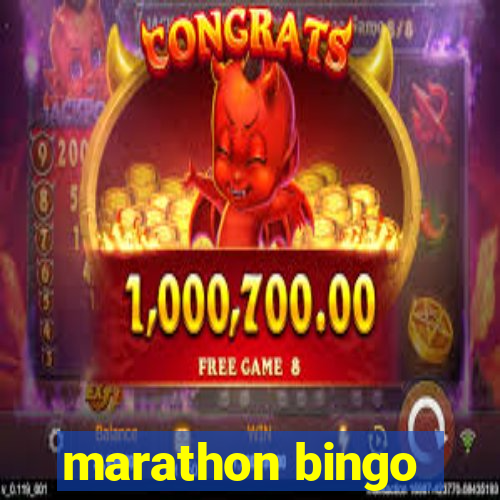 marathon bingo