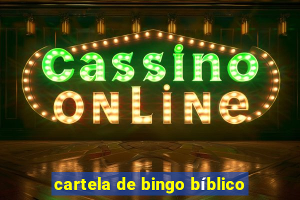 cartela de bingo bíblico