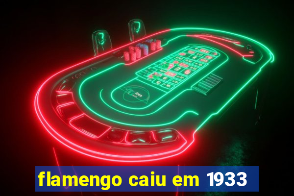 flamengo caiu em 1933