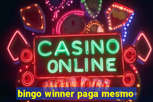 bingo winner paga mesmo