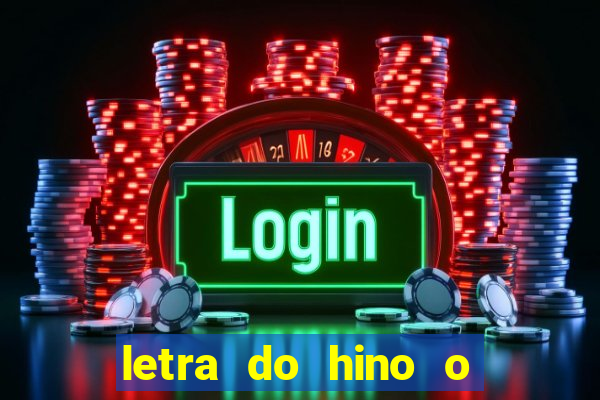 letra do hino o vento balançou