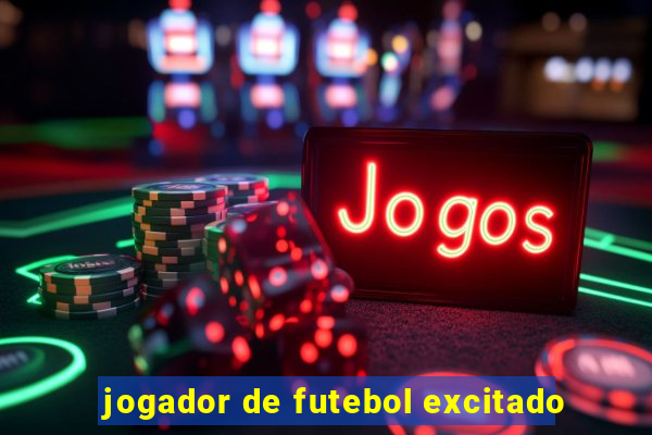 jogador de futebol excitado