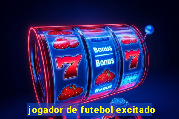 jogador de futebol excitado