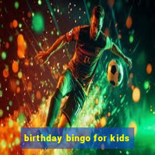 birthday bingo for kids