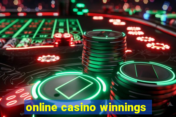 online casino winnings