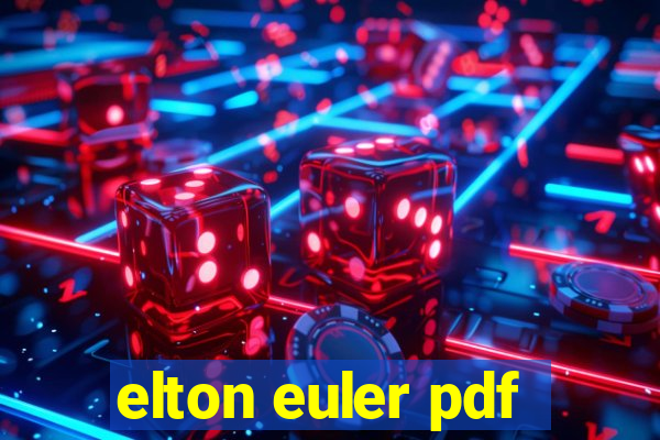 elton euler pdf