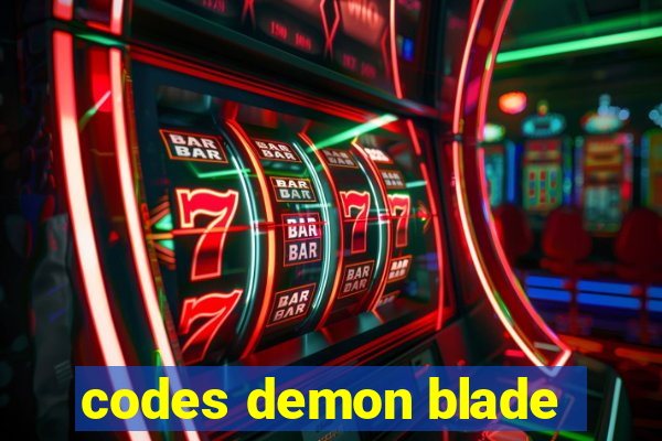 codes demon blade