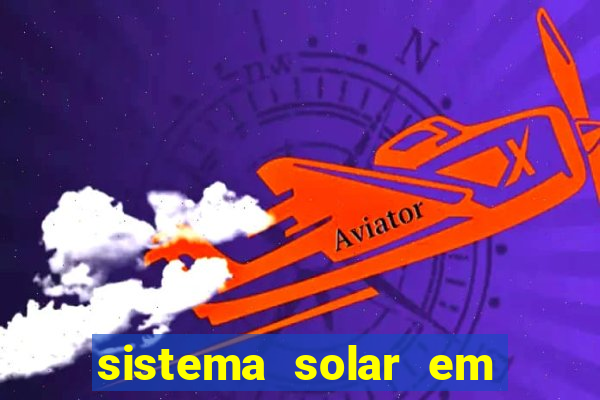 sistema solar em tempo real