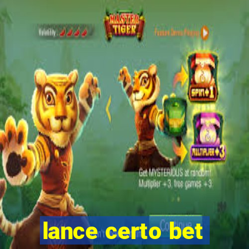 lance certo bet