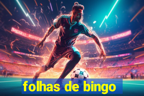 folhas de bingo