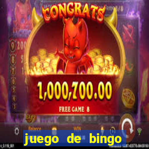 juego de bingo para ganar dinero