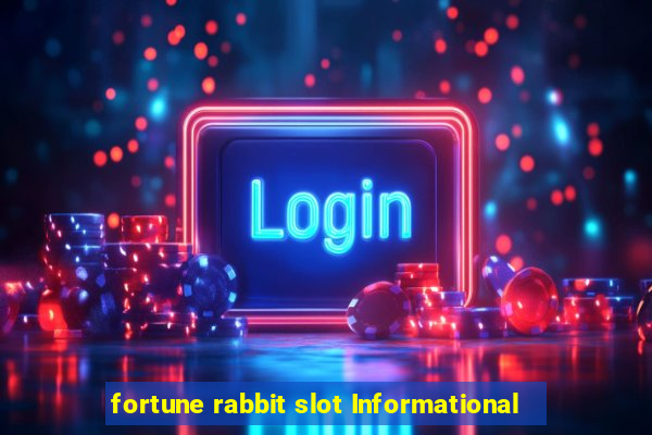 fortune rabbit slot Informational